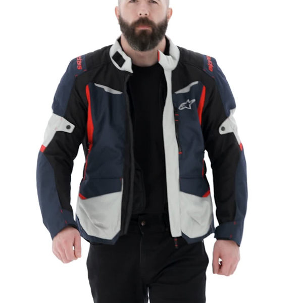 Alpinestars ST-1 Waterproof Textile Jacket - Dark Blue / Black